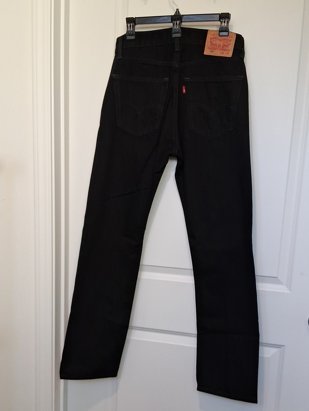 Levi's Men's Black Straight Jeans - Classic Five-Pocket